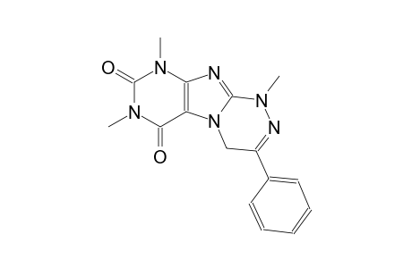 [1,2,4]triazino[3,4-f]purine-6,8(7H,9H)-dione, 1,4-dihydro-1,7,9-trimethyl-3-phenyl-