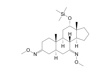 12.ALPHA.-[(TRIMETHYLSILYL)OXY]-5.ALPHA.-ANDROSTAN-3,7-DIONE(3,7-DI-O-METHYLOXIME)