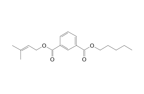 Isophthalic acid, 3-methylbut-2-en-1-yl pentyl ester