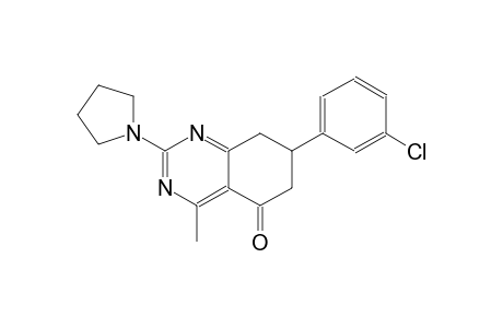 5(6H)-quinazolinone, 7-(3-chlorophenyl)-7,8-dihydro-4-methyl-2-(1-pyrrolidinyl)-
