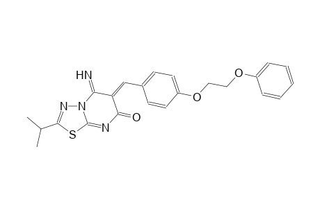 7H-[1,3,4]thiadiazolo[3,2-a]pyrimidin-7-one, 5,6-dihydro-5-imino-2-(1-methylethyl)-6-[[4-(2-phenoxyethoxy)phenyl]methylene]-, (6Z)-