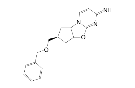 (+-)-r-7-Benzyloxymethyl-3-cyclopenta-cis[4,5][1,3]oxazolo[3,2-a]pyrimidin-2-ylideneamine