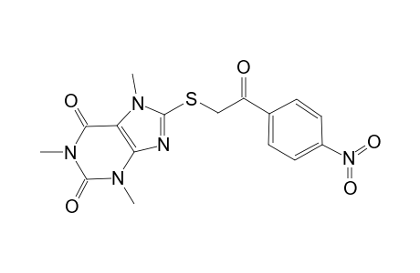 1,3,7-trimethyl-8-{[2-(4-nitrophenyl)-2-oxoethyl]sulfanyl}-3,7-dihydro-1H-purine-2,6-dione