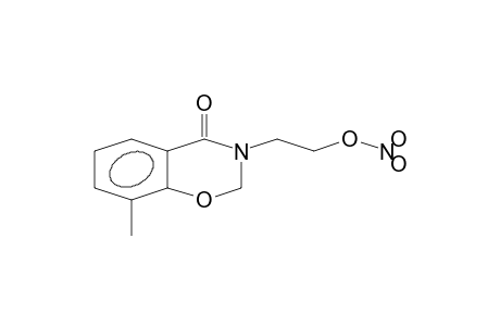 nitric acid 2-(4-keto-8-methyl-2H-1,3-benzoxazin-3-yl)ethyl ester