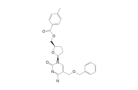 5-BENZYLOXYMETHYL-1-(2',3'-DIDEOXY-5-O-(4-METHYLBENZOYL)-CYTIDINE