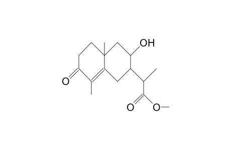 2-NAPHTHALENEACETIC ACID, 1,2,3,4,4A,5,6,7-OCTAHYDRO-3-HYDROXY-.ALPHA.,4A,8-TRIMETHYL-7-OXO-METHYL ESTER