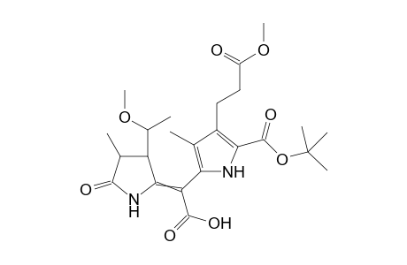 (3RS,3'RS,4RS)-5'-tert-Butoxycarbonyl-3,4-dihydro-4'-[2-(methoxycarbonyl)ethyl]-3-(1-methoxyethyl)-3',4-dimethyl-5-oxo-2,2'-pyrromethene-meso-carboxylic acid