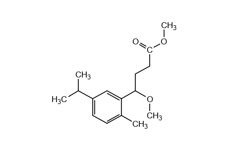4-(5-isopropyl-o-tolyl)-4-methoxybutyric acid, methyl ester