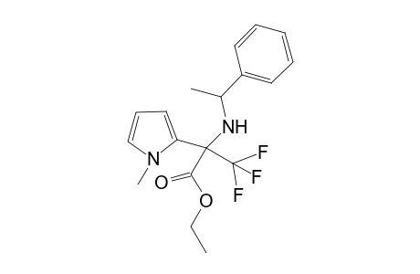 Ethyl 3,3,3-trifluoro-2-(1-methyl-1H-pyrrol-2-yl)-2-((1-phenylethyl)amino)propanoate