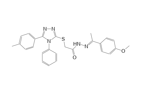 acetic acid, [[5-(4-methylphenyl)-4-phenyl-4H-1,2,4-triazol-3-yl]thio]-, 2-[(E)-1-(4-methoxyphenyl)ethylidene]hydrazide