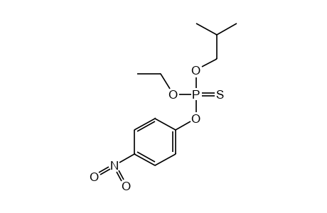 phosphorothioic acid, O-ethyl O-isobutyl O-p-nitrophenyl ester