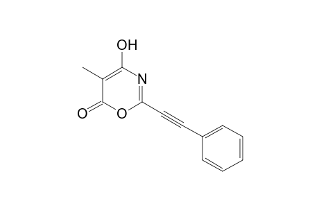 4-Hydroxy-5-methyl-2-(phenylethynyl)-6H-1,3-oxazin-6-one