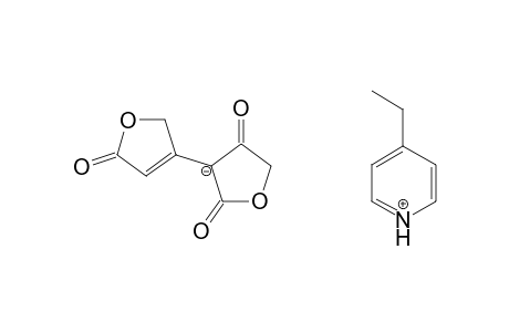 4-Ethylpyridinium 3-(2,5-dihydro-5-oxofuran-3-yl)-4-hydroxyfuran-2(5H)-one salt