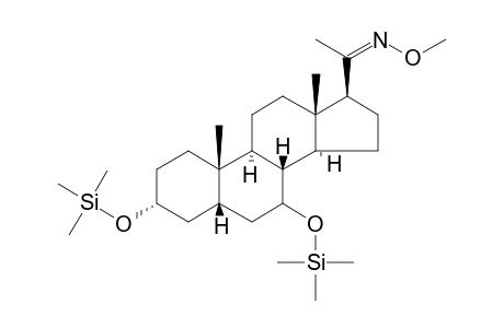 5.beta.-Pregnane-3.alpha.,6.alpha.-diol-20-one-o-methyloxime bis(trimethylsilyl)-