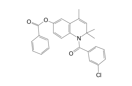 1-(3-Chlorobenzoyl)-2,2,4-trimethyl-1,2-dihydro-6-quinolinyl benzoate