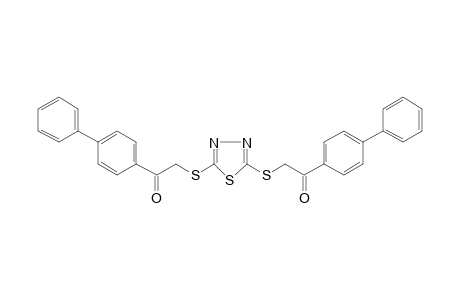 2,2'-((1,3,4-thiadiazole-2,5-diyl)bis(sulfanediyl))bis(1-([1,1'-biphenyl]-4-yl)ethanone)