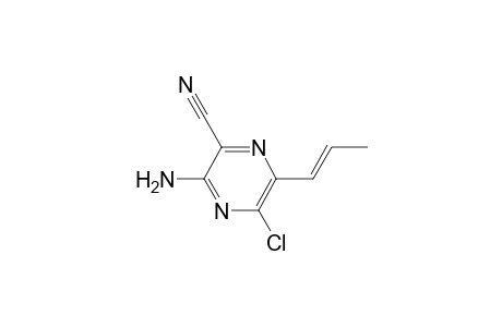 2-Amino-6-chloro-3-cyano-5-(1-propenyl)pyrazine