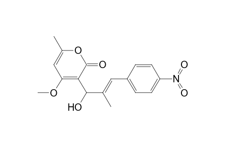 3-[(E)-1-hydroxy-2-methyl-3-(4-nitrophenyl)allyl]-4-methoxy-6-methyl-pyran-2-one