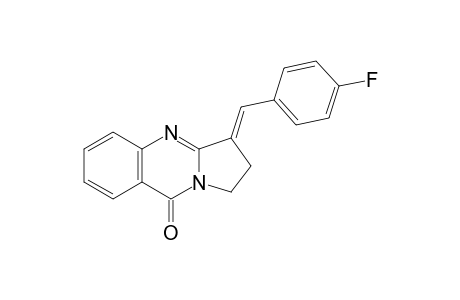 (3E)-3-(4-fluorobenzylidene)-1,2-dihydropyrrolo[2,1-b]quinazolin-9-one