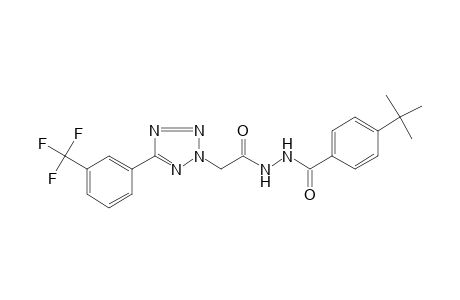 1-(p-tert-butylbenzoyl)-2-{[5-(alpha,alpha,alpha-trifluoro-m-tolyl)-2H-tetrazol-2-yl]acetyl}hydrazine