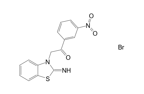 2(3H)-imino-3-(3-nitrobenzoylmethyl)benzothiazole hydrobromide