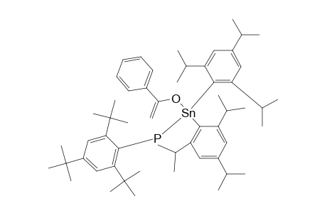 BIS-(2,4,6-TRIISOPROPYLPHENYL)-(ALPHA-STYRYLOXY)-STANNYL-(2,4,6-TRI-TERT.-BUTYLPHENYL)-PHOSPHINE