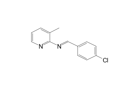 N-[(E)-(4-Chlorophenyl)methylidene]-3-methyl-2-pyridinamine