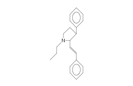 Pyrrolidine, 3-phenyl-2-(2-phenylethenyl)-1-propyl-,[2.alpha.(E),3.alpha.]-