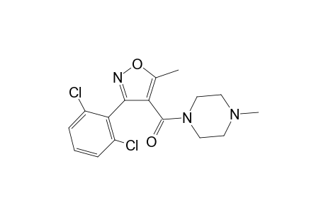 1-{[3-(2,6-Dichlorophenyl)-5-methyl-4-isoxazolyl]carbonyl}-4-methylpiperazine