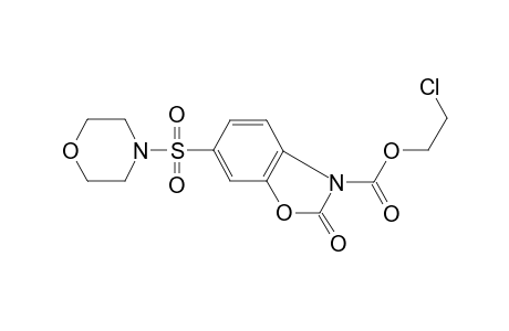 2-Chloroethyl 6-morpholin-4-ylsulfonyl-2-oxidanylidene-1,3-benzoxazole-3-carboxylate