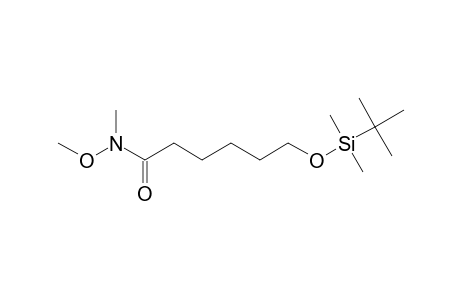 6-(TERT.-BUTYLDIMETHYLSILYLOXY)-HEXANOIC-ACID-METHOXYMETHYLAMIDE