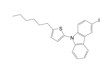 9-(5-Hexylthiophen-2-yl)-3-iodo-9H-carbazole