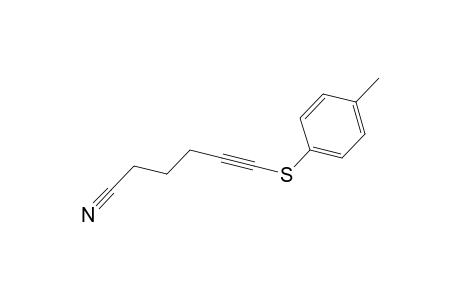 6-[(4-Methylphenyl)thio]hex-5-ynenitrile