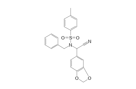 N-benzyl-N-(a-cyanopiperonyl)-p-toluenesulfonamide
