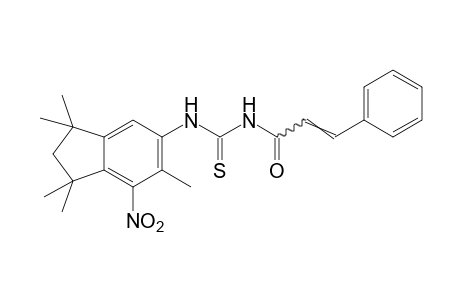 1-cinnamoyl-3-(7-nitro-1,1,3,3,6-pentamethyl-5-indanyl)-2-thiourea