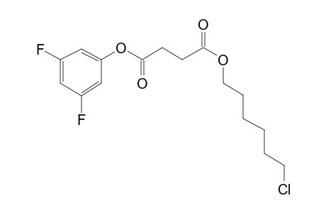 Succinic acid, 3,5-difluorophenyl 6-chlorohexyl ester