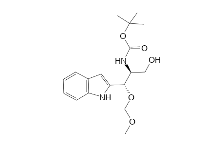 N-[(1S,2S)-2-(1H-indol-2-yl)-2-(methoxymethoxy)-1-methylol-ethyl]carbamic acid tert-butyl ester