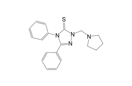 3H-1,2,4-triazole-3-thione, 2,4-dihydro-4,5-diphenyl-2-(1-pyrrolidinylmethyl)-