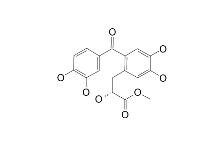 METHYL-(R)-3-[2-(3,4-DIHYDROXYBENZOYL)-4,5-DIHYDROXYPHENYL]-2-HYDROXY-PROPANOATE