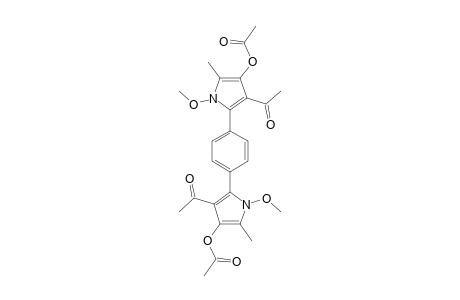 1,4-Bis[4-acetoxy-3-acetyl-1-methoxy-5-methyl-1H-pyrrol-2-yl]benzene