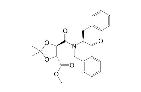 N-Benzyl-N'-[(1S)-1-benzyl-1-formyl]-(2R,3R)-2,3-di-O-isopropylidenetartramic acid methyl ester