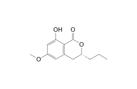 3,4-Dihydro-8-hydroxy-6-methoxy-3-(R)-propylisocoumarin