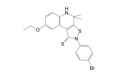 2-(4-bromophenyl)-8-ethoxy-4,4-dimethyl-4,5-dihydroisothiazolo[5,4-c]quinoline-1(2H)-thione