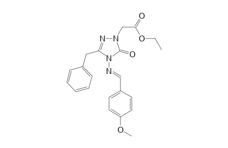 ethyl 2-[3-benzyl-4-[(E)-(4-methoxyphenyl)methyleneamino]-5-oxo-1,2,4-triazol-1-yl]acetate