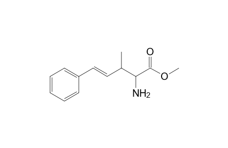 Methyl (E)-2-amino-3-methyl-5-phenylpent-4-enoate