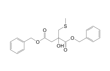 2-Hydroxy-2-[(methylthio)methyl]butanedioic acid bis(phenylmethyl) ester