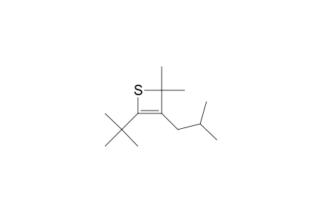 4-(t-Butyl)-2,2-dimethyl-3-(2'-methylpropyl)-2H-thiete