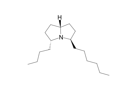 (3R,5R,7ar)-3-Butyl-5-hexylhexahydro-1H-pyrrolizine