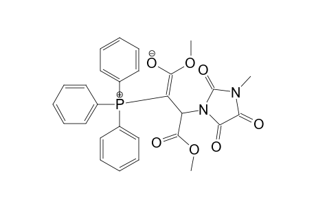 DIMETHYL-2-(3-METHYL-2,4,5-TRIOXO-IMIDAZOLIN-1-YL)-3-(TRIPHENYL-PHOSPHANYLIDENE)-SUCCINATE;MINOR-ISOMER