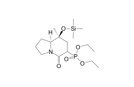 (5S,6S)-3-(Diethoxyphosphonyl)-5-methyl-5-(trimethylsilyloxy)azabicyclo[4.3.0]nonan-2-one